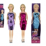 Punčka s preoblikovalnimi bleščicami, 30 cm, trdno telo