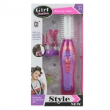 Kodralnik in pletilec las na baterije za otroke