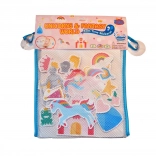 Peneaste kopalne nalepke samorogi z shranjevalno mrežico