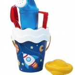 Androni komplet za pesek Vesolje s kanglico – srednji