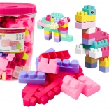 Izobraževalni komplet v vedru 160 kosov barvnih kock