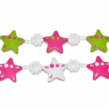 Veriga za voziček z zvezdicami in cvetlicami
