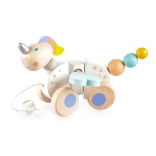 Lesena vlečna igrača Samorog