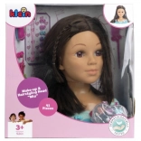 glava za česanje in ličenje Mia s setom kozmetike in dodatkov