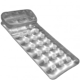 Napenljiva plažna blazina z naslonom za hrbet, srebrna