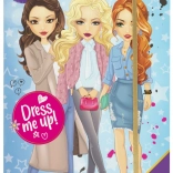 Knjiga z nalepkami – obleci svojo punčko A4