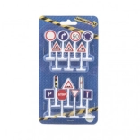 Prometni znaki – izobraževalni komplet 14 kosov, plastični modeli 5,5 cm