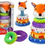 Plišasta izobraževalna piramida z lisico 27 cm