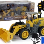 Velik daljinsko voden gradbeni nakladač z LED lučmi