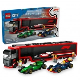 LEGO® City 60445 Tovornjak F1® z vozili F1® RB20 in AMR24