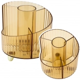 Organizator za šolske potrebščine prosojna rumena