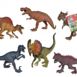 Gumijasti dinozaver 17–22 cm, set 6 vrst
