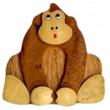 Lesena magnetka opica rjava