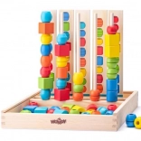 Lesene perlice na palicah – komplet za vaje zaporedij