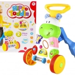 veseli hojnik povodni konjiček z gumijastimi kolesi in ogledalcem