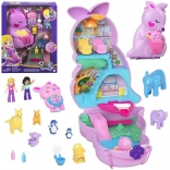 Polly Pocket torbica s kenguru – zložljiv igralni set s figuricami