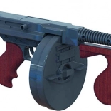 Kovinska gangsterska pištola 8 nabojev Gonher