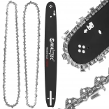 Komplet za verižno žago 18" – vodilna letva in 2 verigi 0,325"