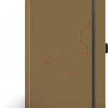 Beležka NOTIQUE Lev – črtasta, 13 × 21 cm