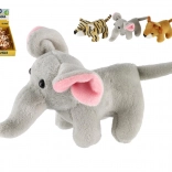 Plišaste živali s safarija in iz ZOO 10–15 cm, mešanica vrst