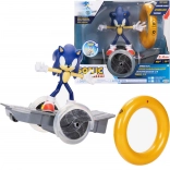 Set JAKKS SONIC THE HEDGEHOG – figurica na daljinsko vodenem vozilu s prstanom