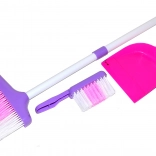 Otroški čistilni set 3 kosi, rožnato‑bel