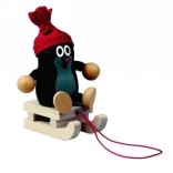 Detoa Krtek na saneh s kapo