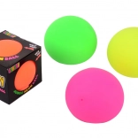 Jumbo neon stiskalna žogica 10 cm