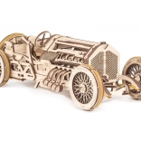 Ugears 3D lesene mehanske sestavljanke U9 dirkalni avtomobil Grand Prix