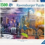 Sestavljanka 1500 kosov Ravensburger – New York poleti in pozimi