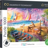 Trefl puzzle UFT Vacay Time – razgled na jadralne čolne 1000 kosov