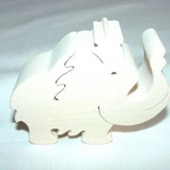 Fauna lesena žival mamut