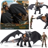 Kako izuriti zmaja figurici Toothless in Hiccup 33 cm