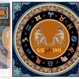 NORIMPEX Diamantno Slikanje 7D Zodiak Dvojčka 30x30 cm