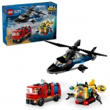 LEGO CITY helikopter, gasilsko vozilo in podmornica