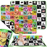 Humbi penasta dvostranska izobraževalna podloga šahovnica, poljska abeceda in številke 180 × 150 × 1,5 cm