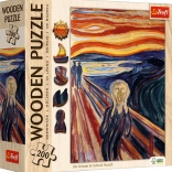 Lesene dvostranske puzzle TREFL – EDVARD MUNCH: Krik, 200 koščkov