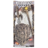 Viteška seta z mečem, ščitom in gorjačo za otroke