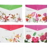 Mapa s pritiskačem Cvet 26x36 cm