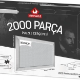 Beli okvir za sestavljanko 96x68 cm