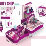 Kozmetični kovček s toaletno mizico za deklice