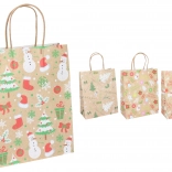 Darilna vrečka M Božič 21 × 27 × 11 cm