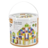 viga lesene izobraževalne kocke 100 kos – črke in številke