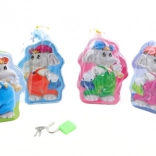 Kovinska škatlica za prihranke slon z ključavnico