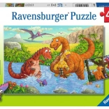 Sestavljanka RAVENSBURGER igrivi dinozavri 2×24 koščkov