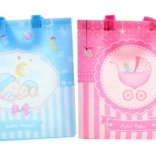 Darilna vrečka ob rojstvu otroka, plastična, 27 × 29 × 12 cm