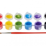 Creatoys barve za tekstil 12 barv s čopičem