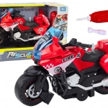 DIY reševalna luč na kolesu zveni rdeče