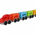 Plastični vlak s 4 vagoni v mrežici