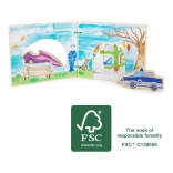 Lesena interaktivna knjižica Policija Small Foot